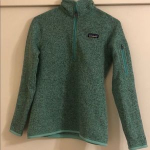 Patagonia better sweater teal blue.